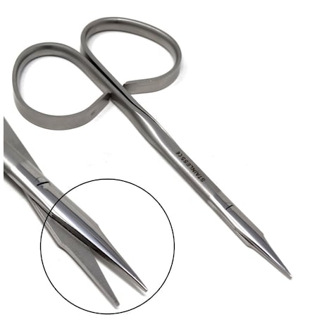 A2Z Scilab Ribbon Type Handle Steven Tenotomy Scissors 4" Straight A2Z-ZR669